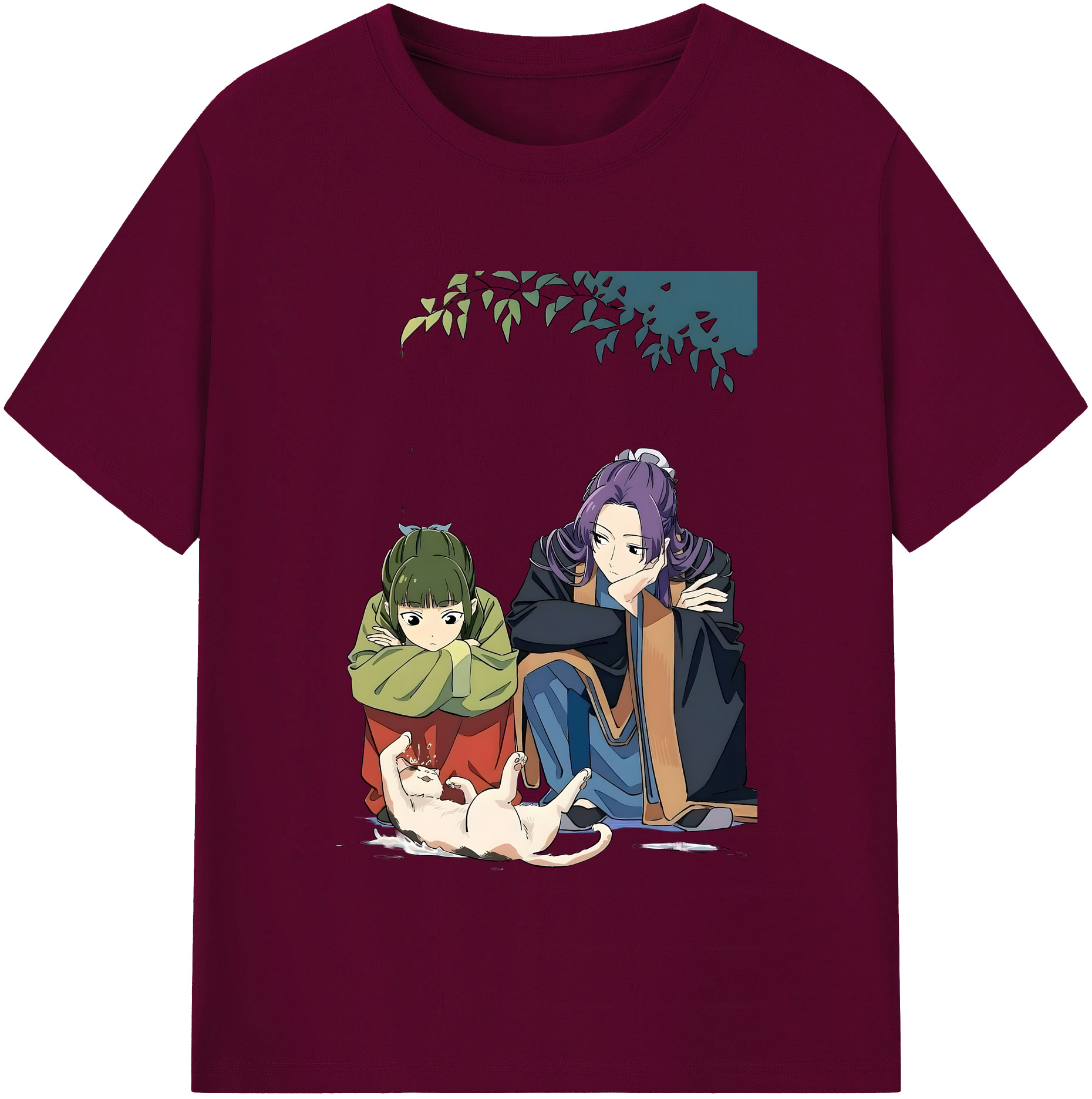 （画像用） 薬屋のひとりごと The Apothecary Diaries レディースカジュアルプリントTシャツ（綿100％）